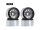 INJORA 4PCS 2.2" Aluminum Beadlock Wheel Rims for 1/10 RC Rock Crawler Black-Grey