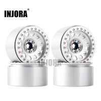 INJORA 4PCS 2.2 Aluminum Beadlock Wheel Rims for 1/10 RC...
