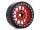 INJORA 4pcs 2.2" 12-Spokes Metal Beadlock Wheel Rims for 1/10 RC Crawler, 136g/pcs Red