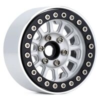 INJORA 4PCS 1.9" 12-Spokes Beadlock Wheel Rim for 1/10 RC Crawler Silver