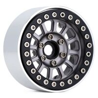 INJORA 4PCS 1.9" 12-Spokes Beadlock Wheel Rim for 1/10 RC Crawler Grey