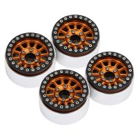 INJORA 4PCS 1.9" 12-Spokes Beadlock Wheel Rim for 1/10 RC Crawler Gold
