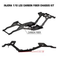 INJORA 313/324mm Wheelbase LCG Carbon Fiber Chassis Kit Frame Girder for 1/10 RC Crawler TRX4 Upgrade Parts