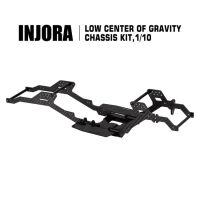 INJORA 313/324mm Wheelbase LCG Carbon Fiber Chassis Kit Frame Girder for 1/10 RC Crawler TRX4 Upgrade Parts