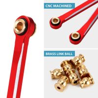 INJORA Aluminum High Clearance Chassis Links Set for 1/18 TRX4M (4M-37) Red