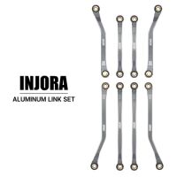 INJORA Aluminum High Clearance Chassis Links Set for 1/18 TRX4M (4M-37) Grey