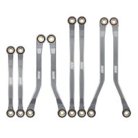 INJORA Aluminum High Clearance Chassis Links Set for 1/18 TRX4M (4M-37) Grey