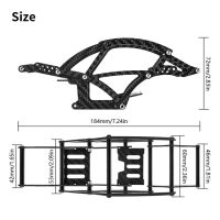 INJORA Kangaroo Carbon Fiber Chassis Frame Kit for 1/18 TRX4M (4M-39)