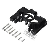 INJORA Aluminum Metal Gearbox Mount Holder for Traxxas TRX-4 Black