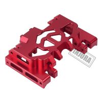 INJORA Aluminum Metal Gearbox Mount Holder for Traxxas TRX-4 Red