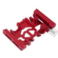 INJORA Aluminum Metal Gearbox Mount Holder for Traxxas TRX-4 Red