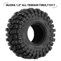 INJORA King Trekker 1.0" 58*24mm S5 All Terrain Tires for 1/18 1/24 RC Crawlers (4) (T1017)