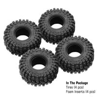 INJORA King Trekker 1.0" 58*24mm S5 All Terrain Tires for 1/18 1/24 RC Crawlers (4) (T1017)