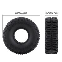 INJORA 1.0" 60*20mm Rubber Mud Tires for 1/24 RC...