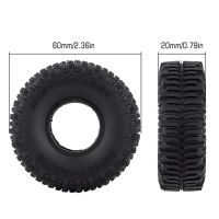 INJORA 1.0" 60*20mm Rubber Mud Tires for 1/24 RC Crawlers (4) (T2430)