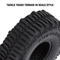 INJORA 1.0" 60*20mm Rubber Mud Tires for 1/24 RC Crawlers (4) (T2430)