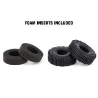 INJORA 1.0" 60*20mm Rubber Mud Tires for 1/24 RC Crawlers (4) (T2430)