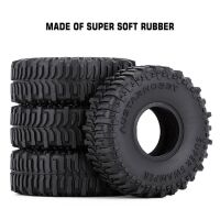 INJORA 1.0" 60*20mm Rubber Mud Tires for 1/24 RC Crawlers (4) (T2430)