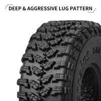 INJORA 1.0 62*24mm S4 All Terrain Tires for 1/18 1/24 RC Crawlers (4) (T2450)