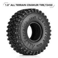 INJORA 1.0" 62*24mm S4 All Terrain Tires for 1/18 1/24 RC Crawlers (4) (T2450)