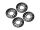 INJORA 4PCS CNC Aluminum Outer Beadlock Rings 12 holes for INJORA 1.0" Wheel Rims Black