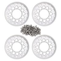 INJORA 4PCS CNC Aluminum Outer Beadlock Rings 12 holes...