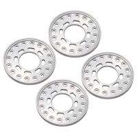 INJORA 4PCS CNC Aluminum Outer Beadlock Rings 8 ovals for INJORA 1.0 Wheel Rims Silver