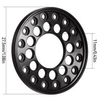 INJORA 4PCS CNC Aluminum Outer Beadlock Rings 8 ovals for INJORA 1.0 Wheel Rims Gold