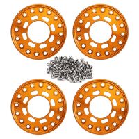 INJORA 4PCS CNC Aluminum Outer Beadlock Rings 8 ovals for...