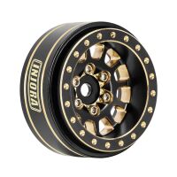 INJORA 1.0 Plus 42g/pcs 12-Spoke Brass Grey Beadlock...