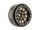 INJORA 1.0 Plus 42g/pcs 12-Spoke Brass Grey Beadlock Wheel Rims for 1/24 1/18 RC Crawler (4) (W1101BGD)