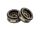 INJORA 1.0 Plus 42g/pcs 12-Spoke Brass Grey Beadlock Wheel Rims for 1/24 1/18 RC Crawler (4) (W1101BGD)