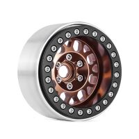 INJORA 1.9" CNC Aluminum Offset -10.4mm Deep Dish Beadlock Wheels for 1/10 RC Crawler (4) (W1950) Bronze
