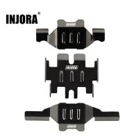 INJORA Stainless Steel Chassis Armor Skid Plate Axle Protector for 1/18 TRX4M (4M-46) Black
