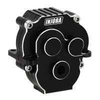 INJORA CNC Aluminum Transmission Housing with Bearings for 1/18 TRX4M (4M-51) Black