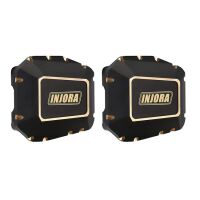 INJORA 2pcs 38g Black Brass Diff Covers for 1/10 SCX10 PRO & SCX10 III AR45