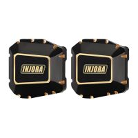 INJORA 2pcs 38g Black Brass Diff Covers for 1/10 SCX10 PRO & SCX10 III AR45