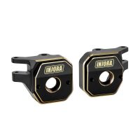 INJORA Black Brass C Hub Carrier Steering Knuckle Set For 1/10 SCX10 PRO