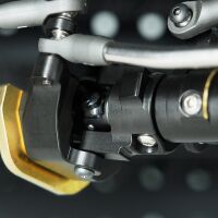 INJORA Black Brass C Hub Carrier Steering Knuckle Set For...