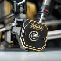 INJORA Black Brass C Hub Carrier Steering Knuckle Set For 1/10 SCX10 PRO