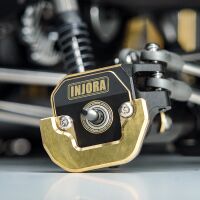 INJORA Black Brass C Hub Carrier Steering Knuckle Set For 1/10 SCX10 PRO