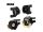 INJORA Black Brass C Hub Carrier Steering Knuckle Set For 1/10 SCX10 PRO