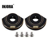 INJORA Black Brass Rear Axle Tube Cap for 1/10 Axial SCX10 PRO