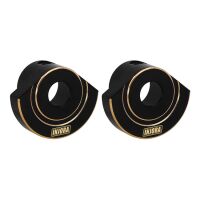 INJORA Black Brass Rear Axle Tube Cap for 1/10 Axial SCX10 PRO