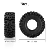 INJORA Swamp Stomper 1.0" 58*24mm S5 Crawler Tires for 1/24 1/18 RC Crawlers (4) (T1015)