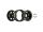 INJORA 1.0 Plus 6-Spoke Brass Beadlock Wheels 43g/pcs offset -3.75mm for 1/18 1/24 RC Crawler (4) (W1103) Black