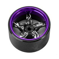 INJORA Aluminium Steering Wheel for TQI Transmitter TRX4M TRX4 TRX6 Slash Summit Purple