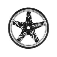 INJORA Aluminium Steering Wheel for TQI Transmitter TRX4M TRX4 TRX6 Slash Summit Silver