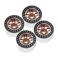 INJORA 2.2" 5-Spokes Negative Offset 10mm Wheels for 1/10 RC Crawler (4) (W2209) Black-Bronze