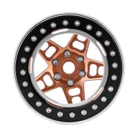 INJORA 2.2" 5-Spokes Negative Offset 10mm Wheels for 1/10 RC Crawler (4) (W2209) Black-Bronze